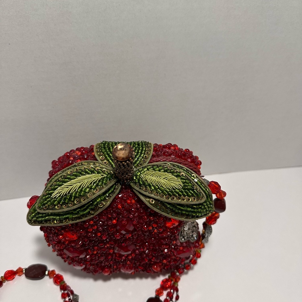 Mary Frances First Bite Red and Green Apple Clutch - Picture 6 of 7